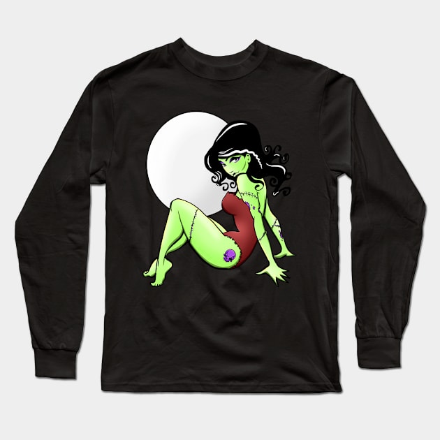 Dead Girl Pin-Up Long Sleeve T-Shirt by SimonBreeze